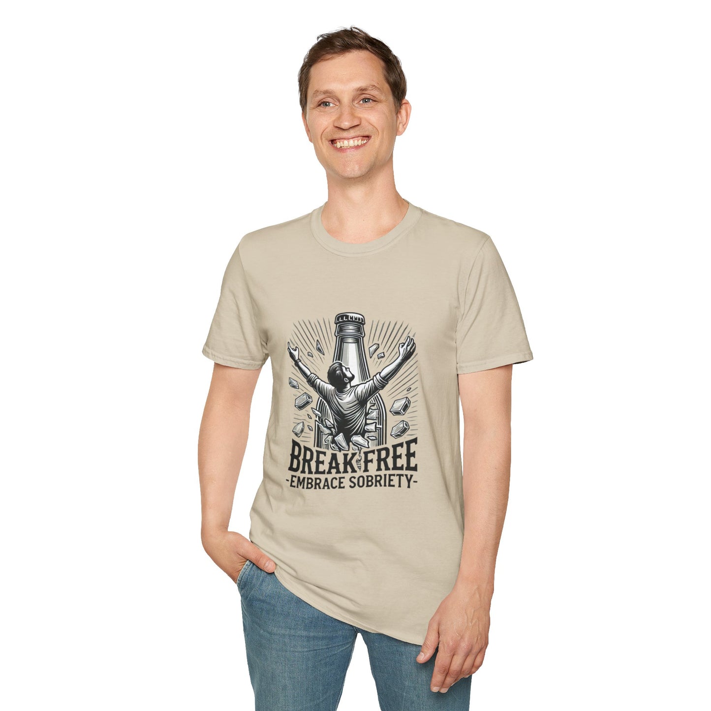 Break Free, Embrace Sobriety Softstyle T-Shirt