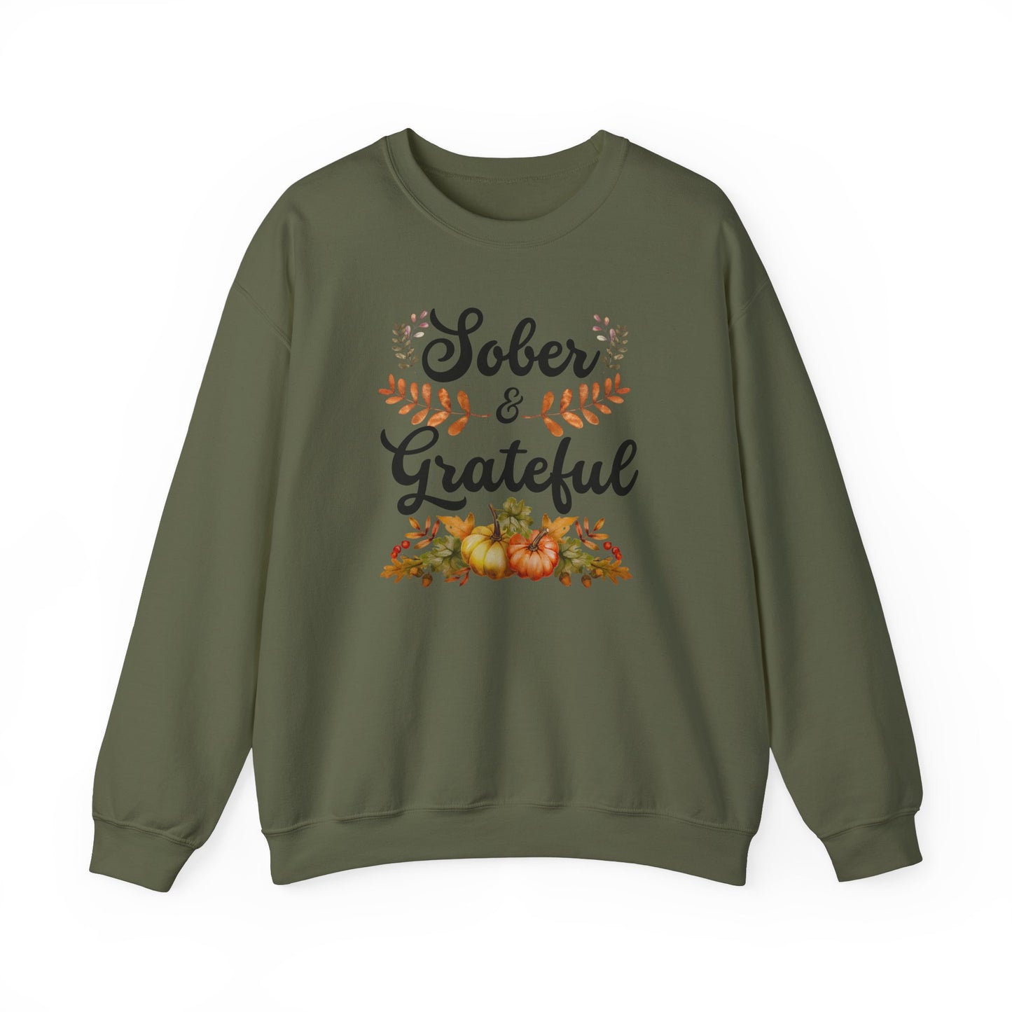 Sober & Grateful Crewneck Sweatshirt