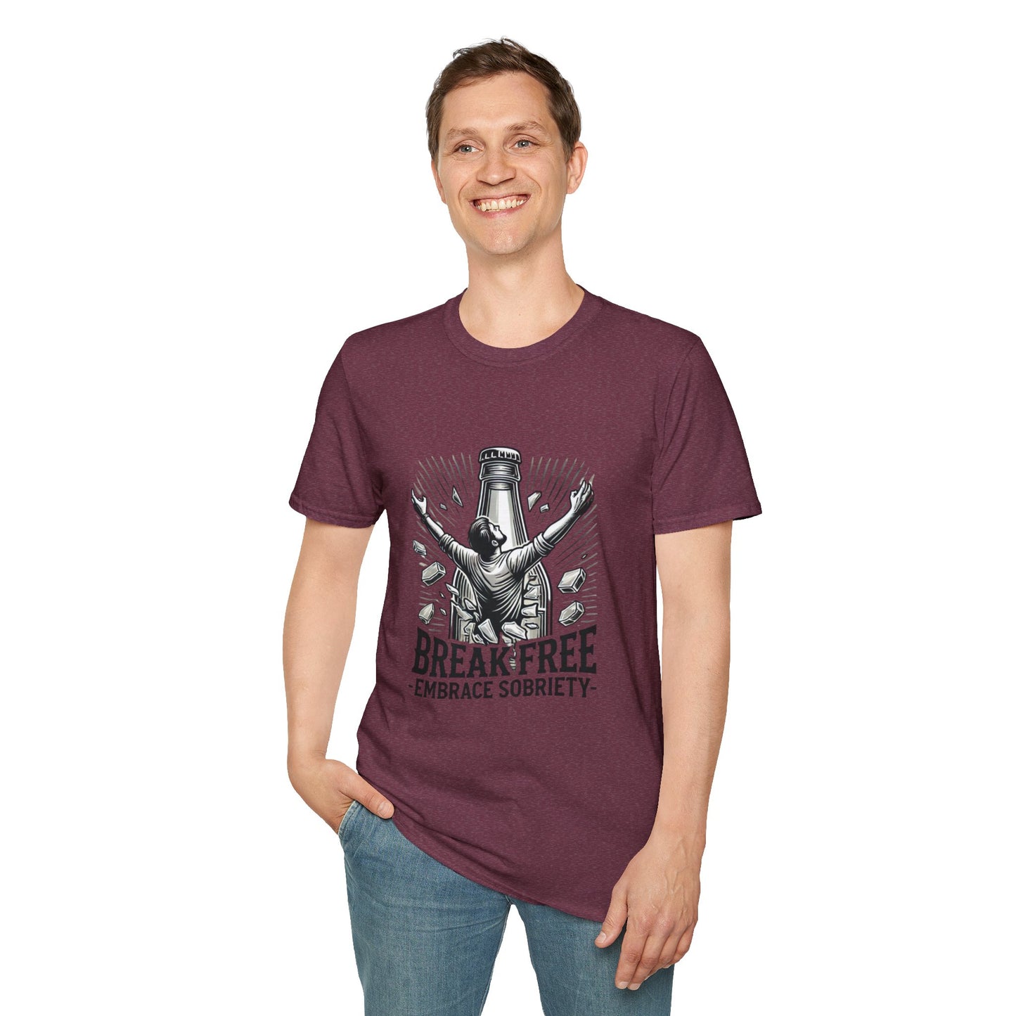 Break Free, Embrace Sobriety Softstyle T-Shirt