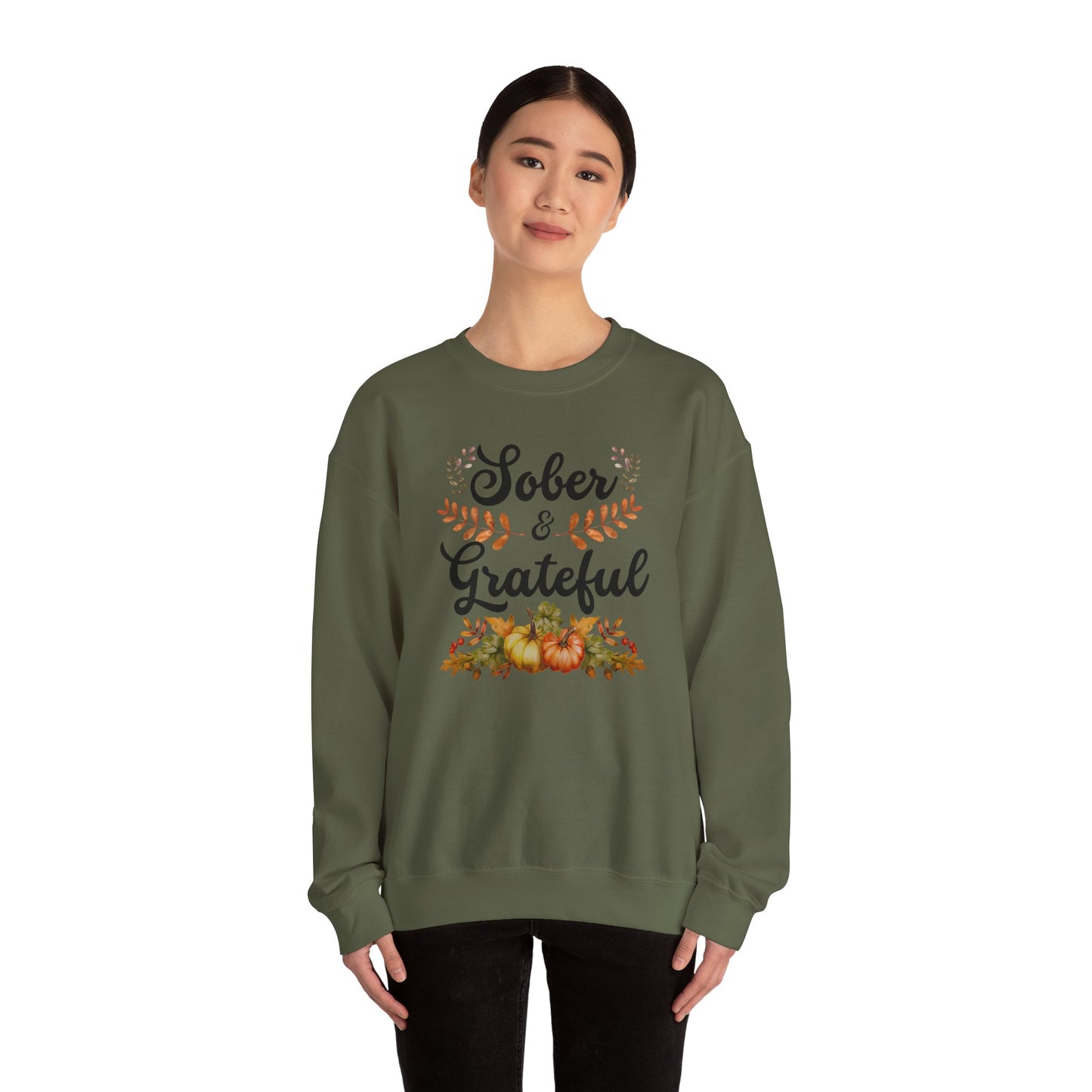 Sober & Grateful Crewneck Sweatshirt