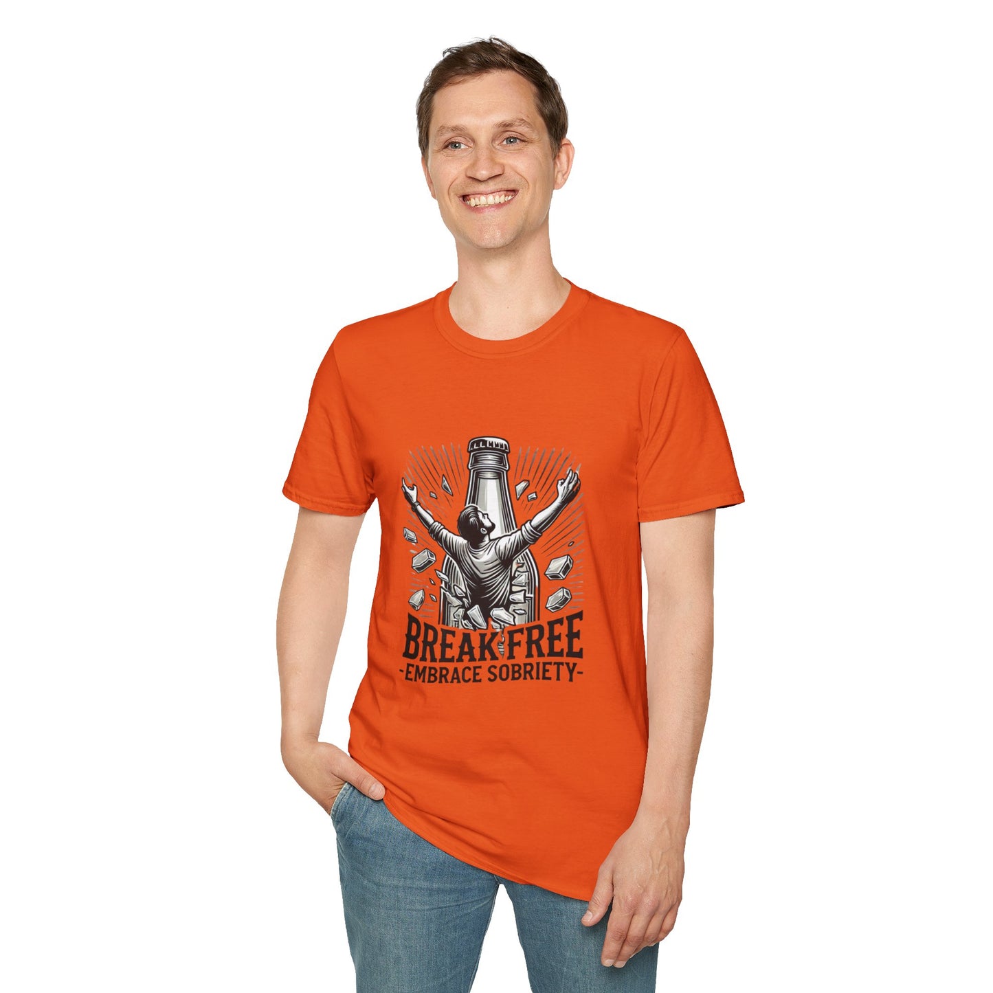 Break Free, Embrace Sobriety Softstyle T-Shirt