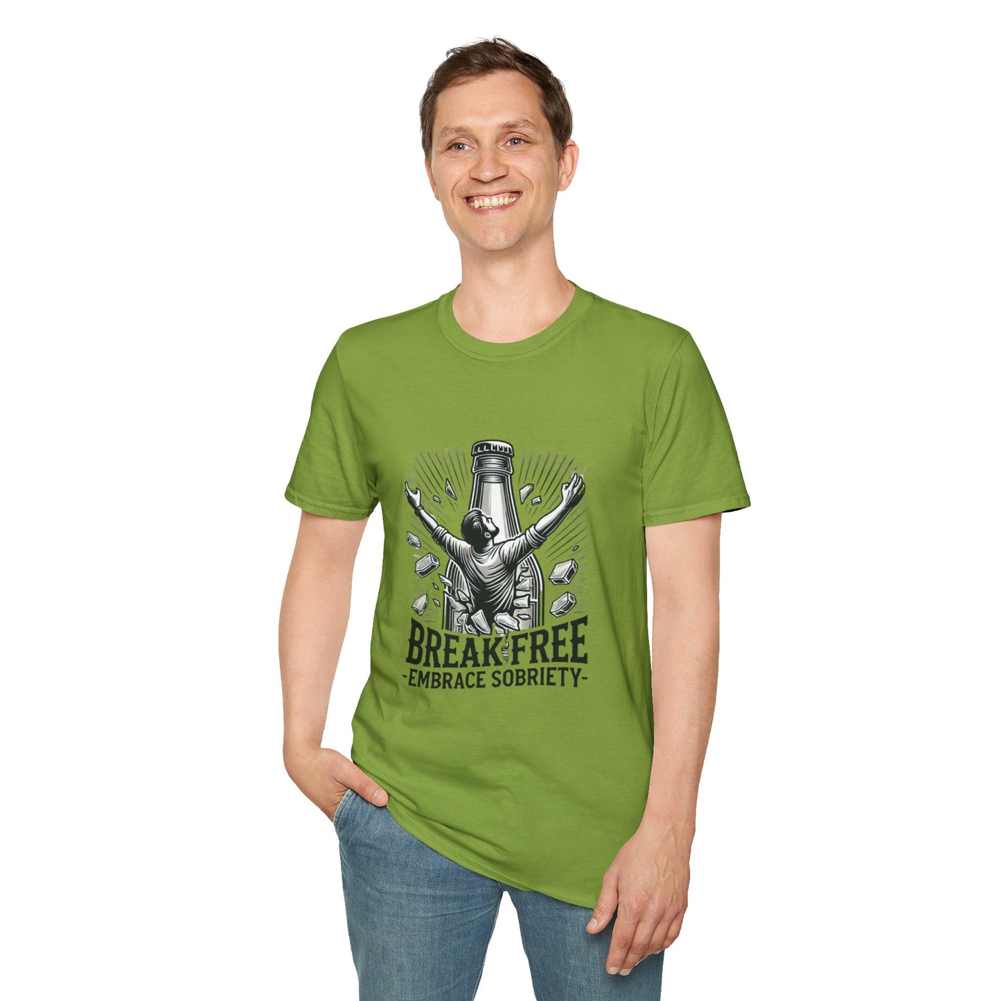 Break Free, Embrace Sobriety Softstyle T-Shirt