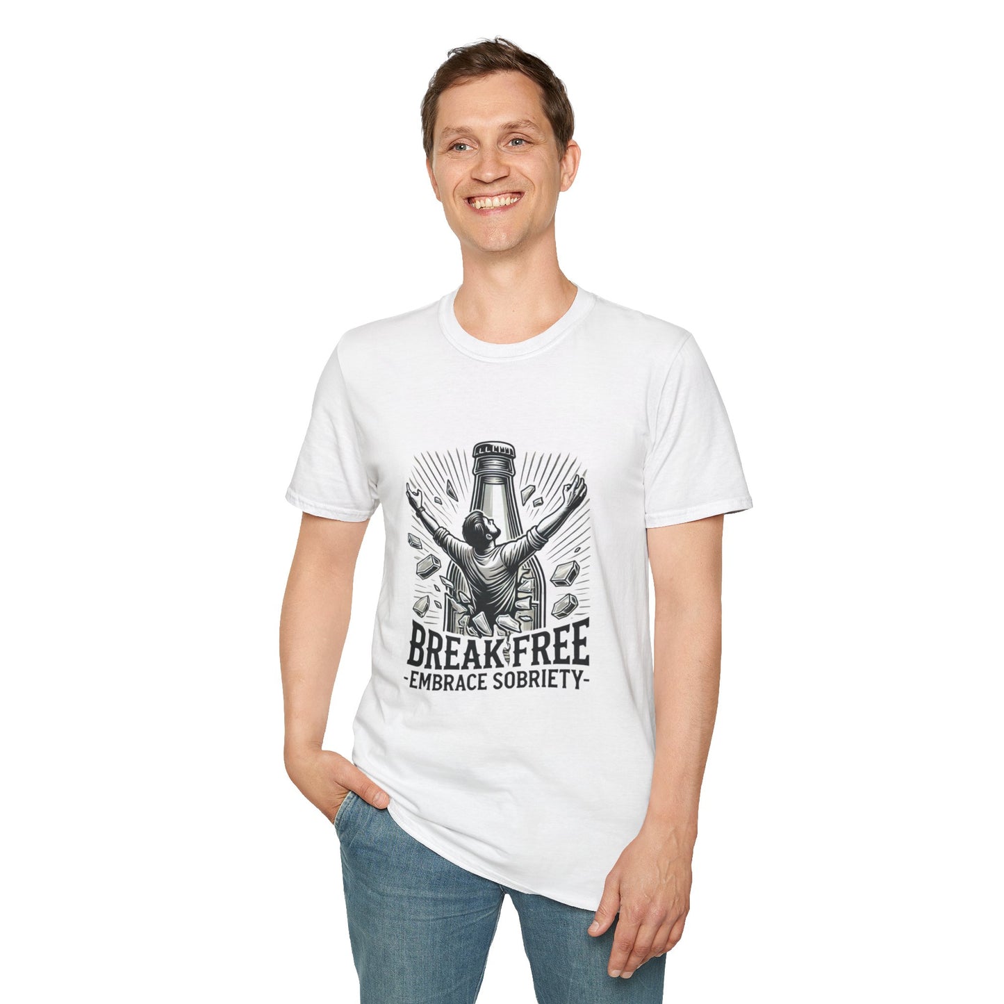 Break Free, Embrace Sobriety Softstyle T-Shirt