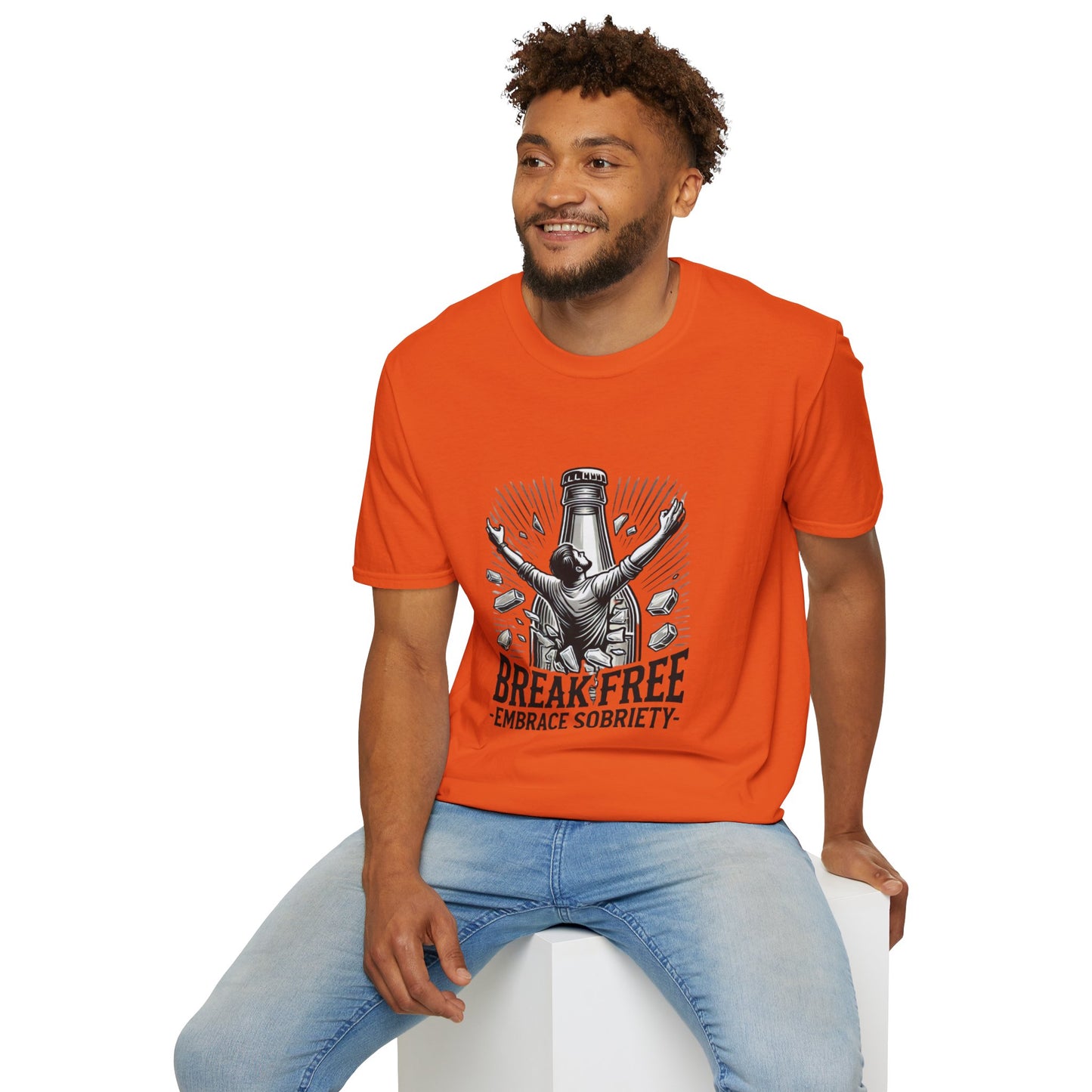 Break Free, Embrace Sobriety Softstyle T-Shirt