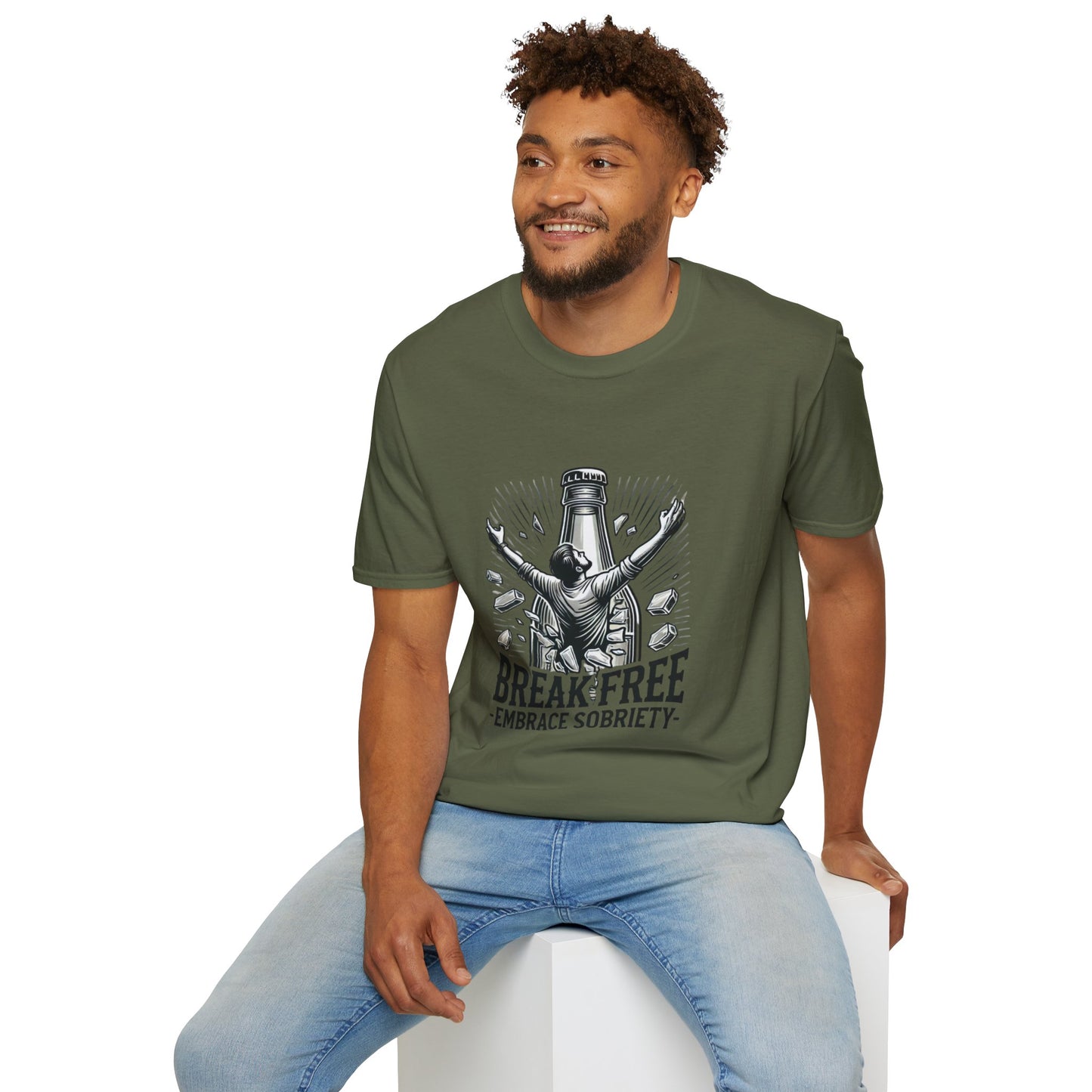 Break Free, Embrace Sobriety Softstyle T-Shirt