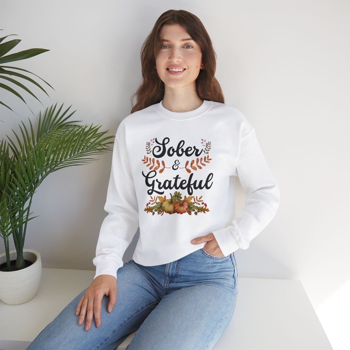 Sober & Grateful Crewneck Sweatshirt