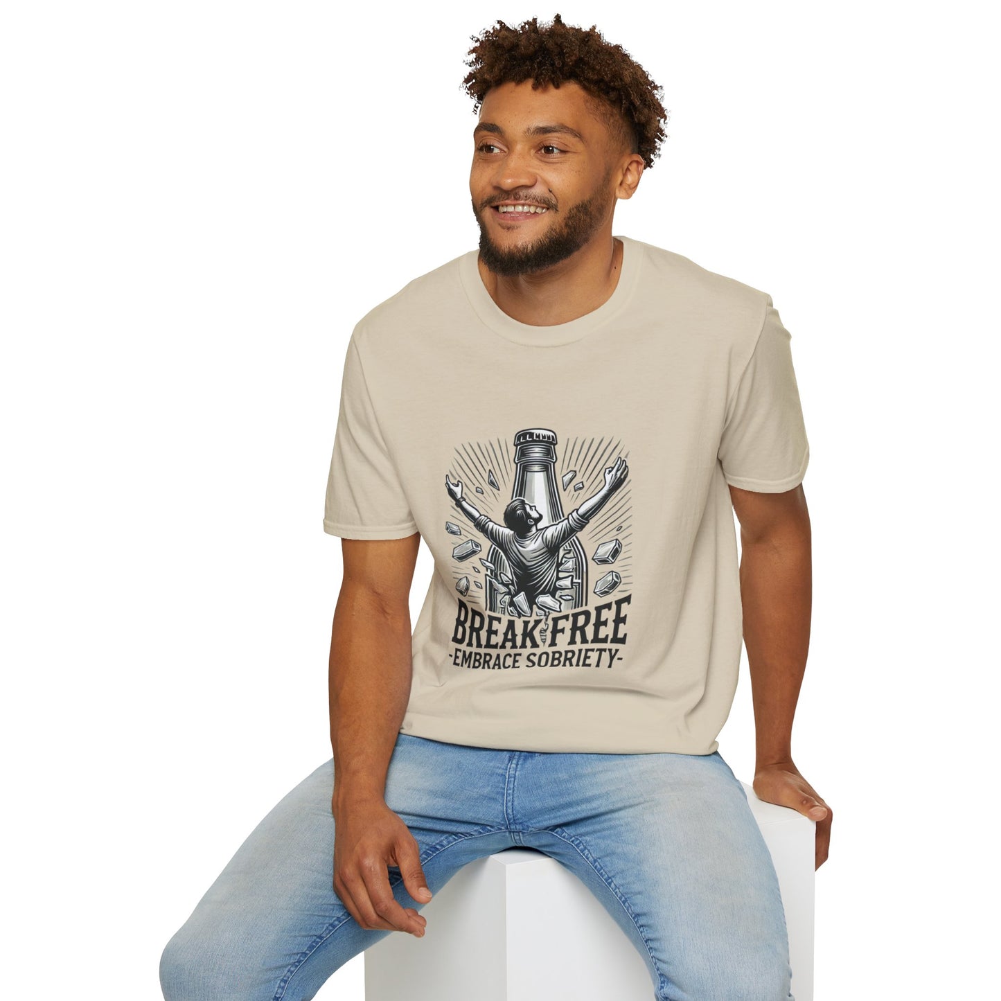 Break Free, Embrace Sobriety Softstyle T-Shirt