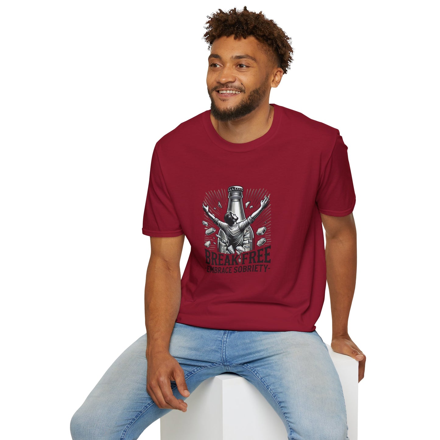 Break Free, Embrace Sobriety Softstyle T-Shirt