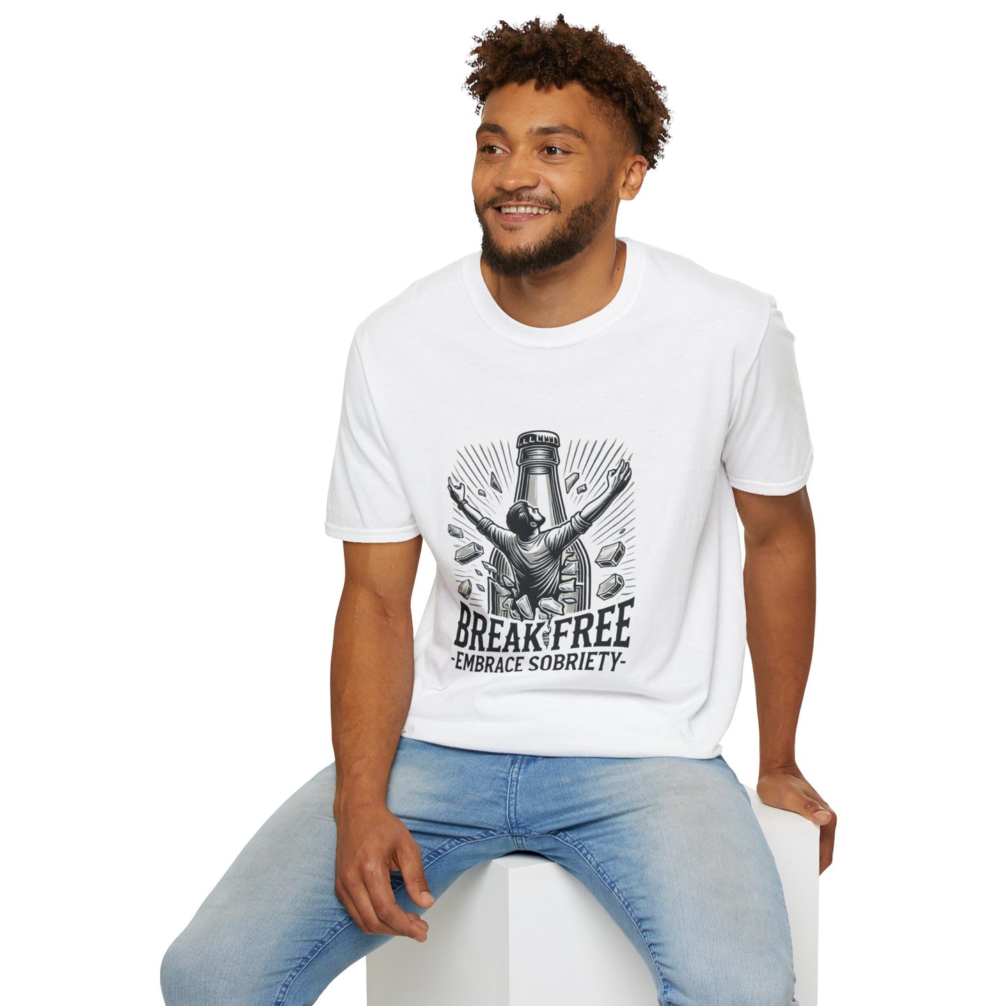 Break Free, Embrace Sobriety Softstyle T-Shirt