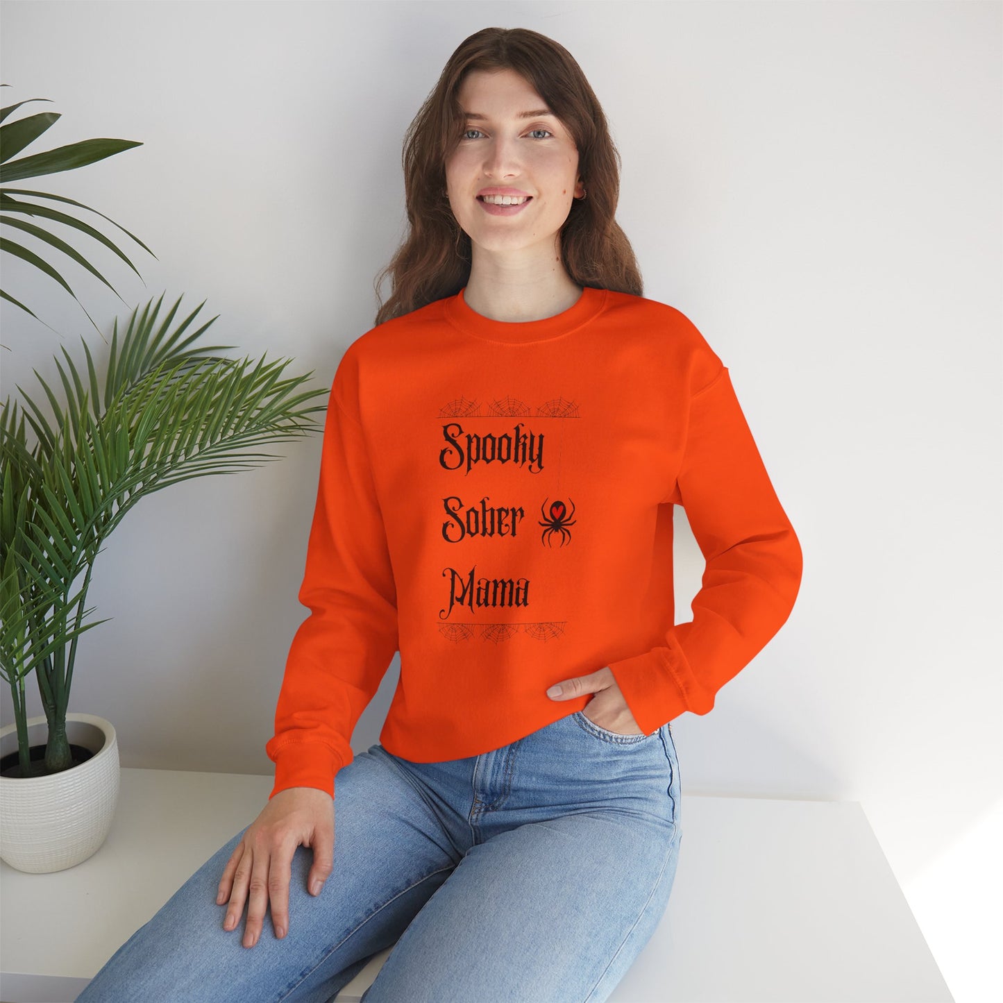 Spooky Sober Mama Crewneck Sweatshirt