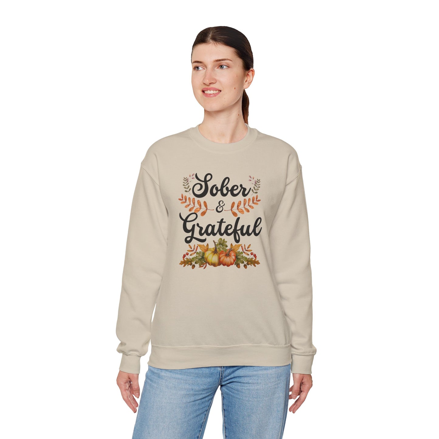 Sober & Grateful Crewneck Sweatshirt