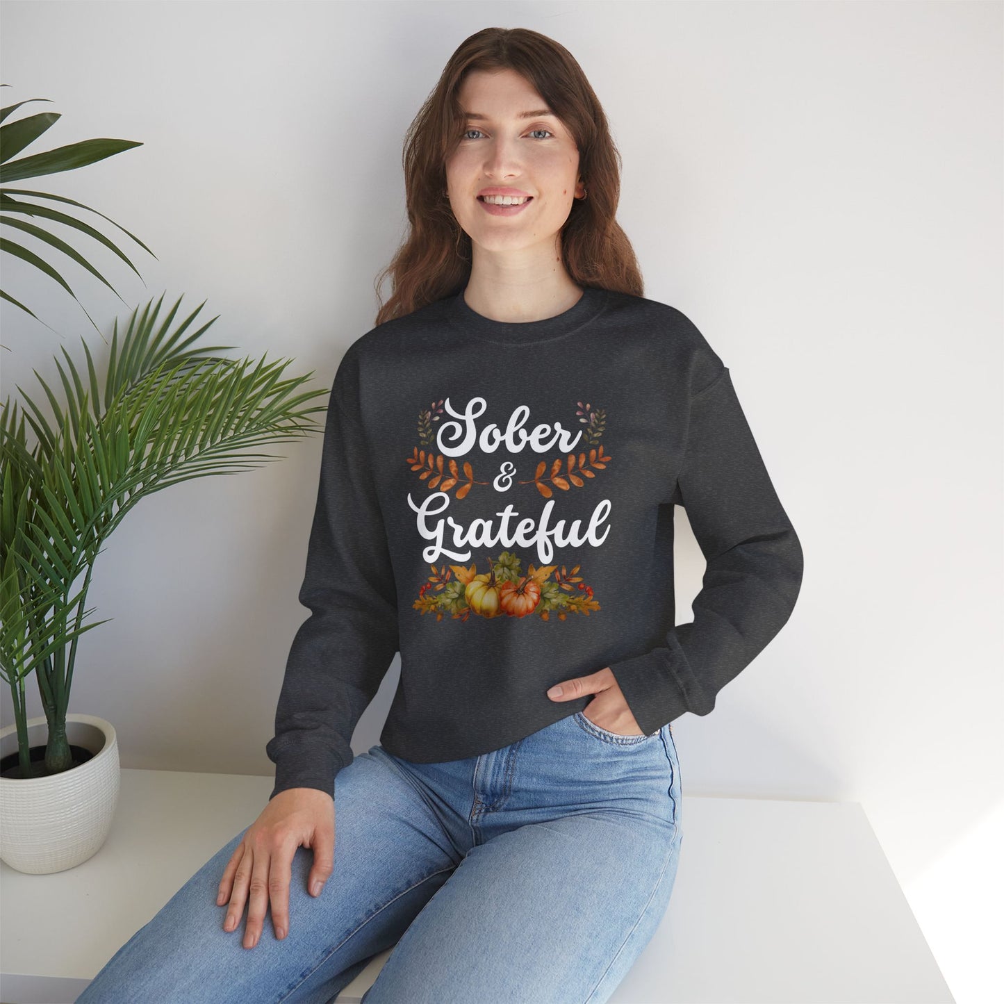 Sober & Grateful Crewneck Sweatshirt