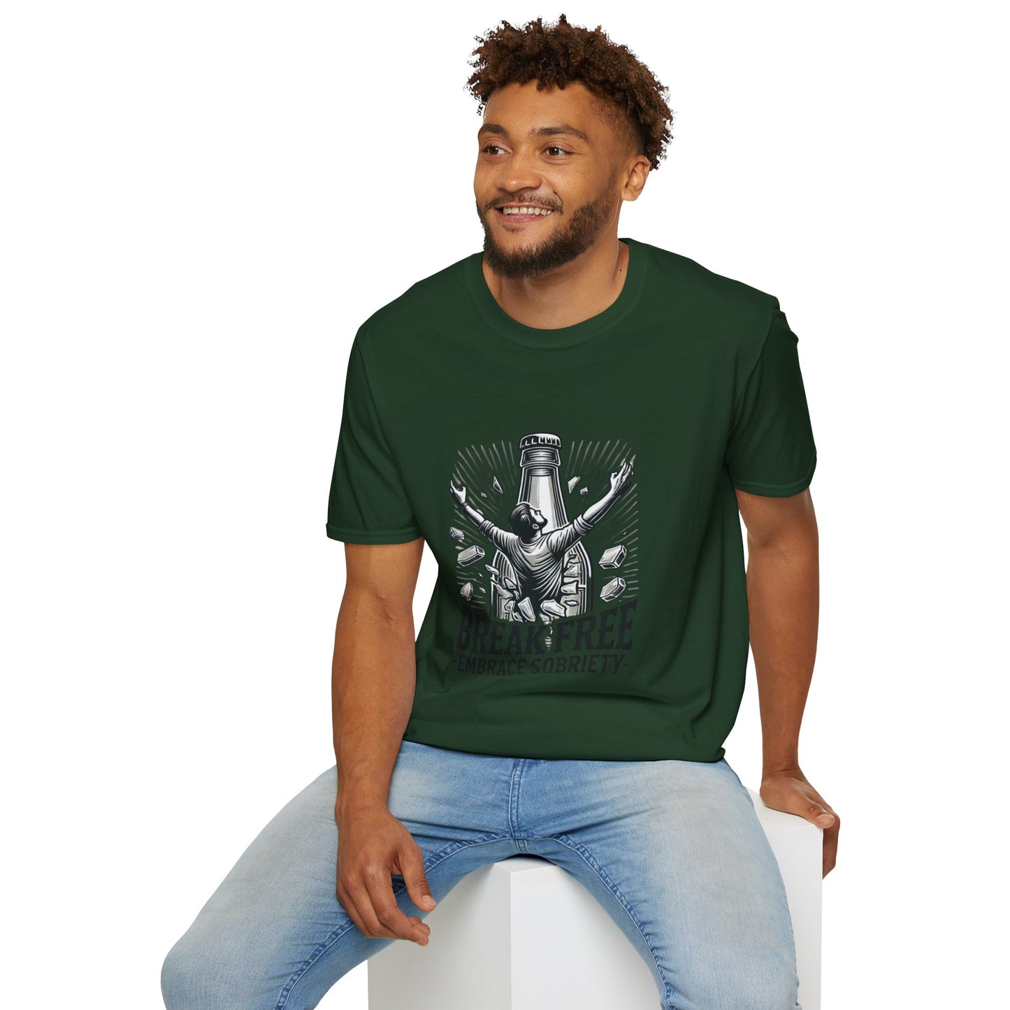 Break Free, Embrace Sobriety Softstyle T-Shirt