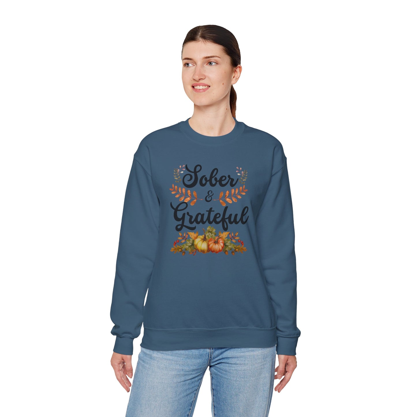 Sober & Grateful Crewneck Sweatshirt