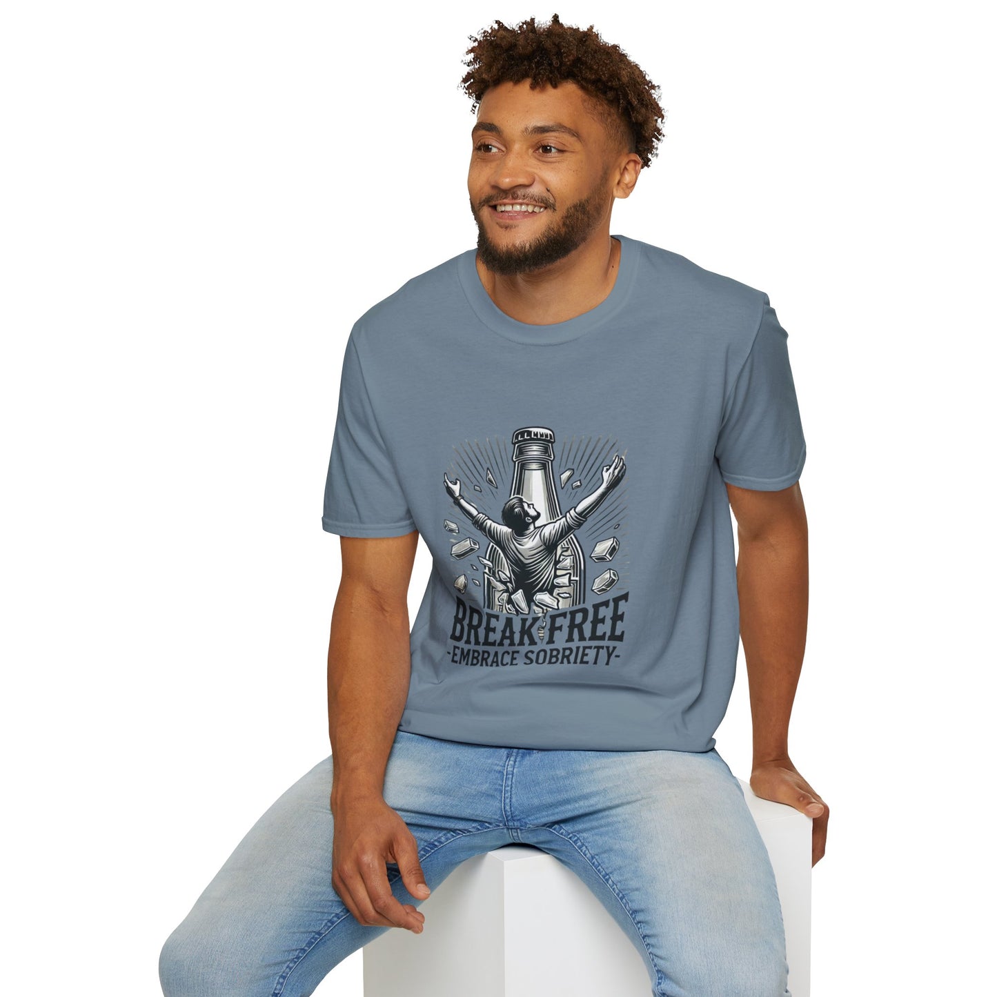 Break Free, Embrace Sobriety Softstyle T-Shirt