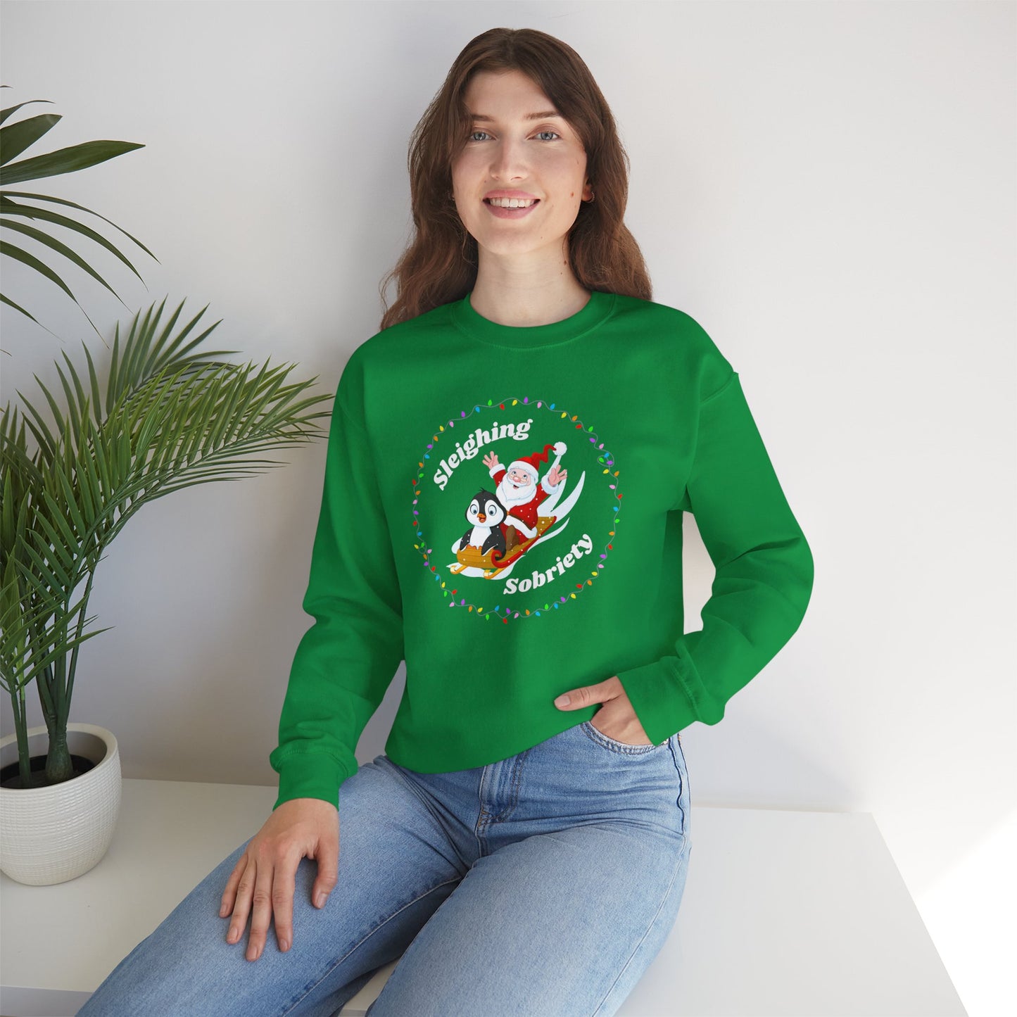 Sleighing Sobriety Crewneck Sweatshirt