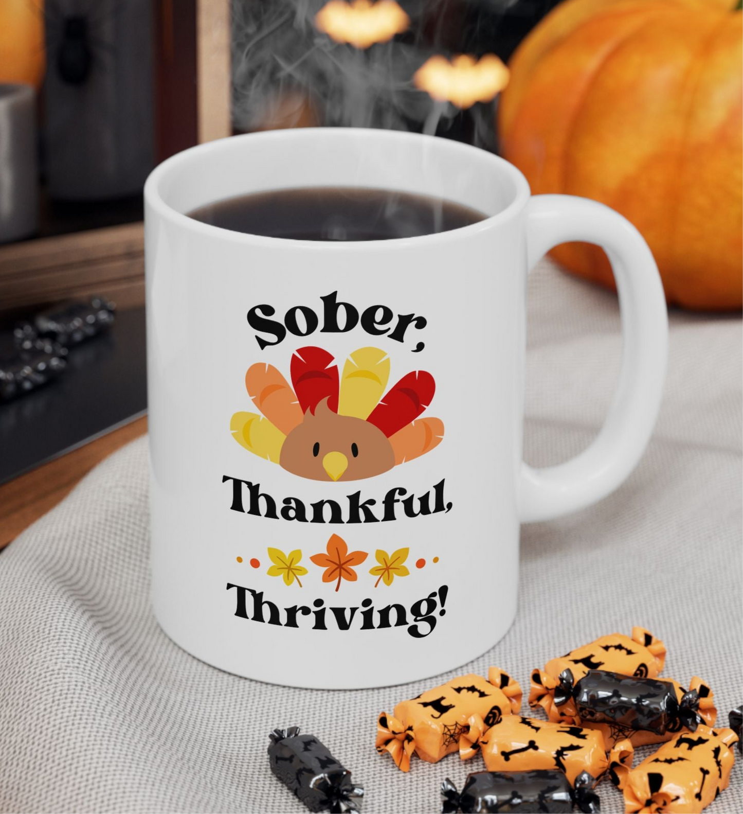 Sober Thankful Thriving 11oz Mug